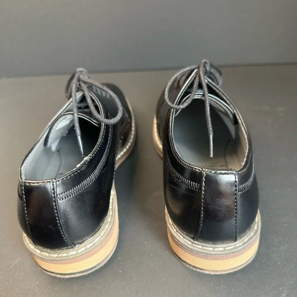 Freeman Boys Black Dress Shoes Light Wear Size 13.5‎